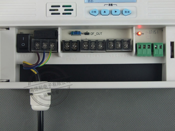 JDN-K6000-ZL1N型气体报警控制器接线说明